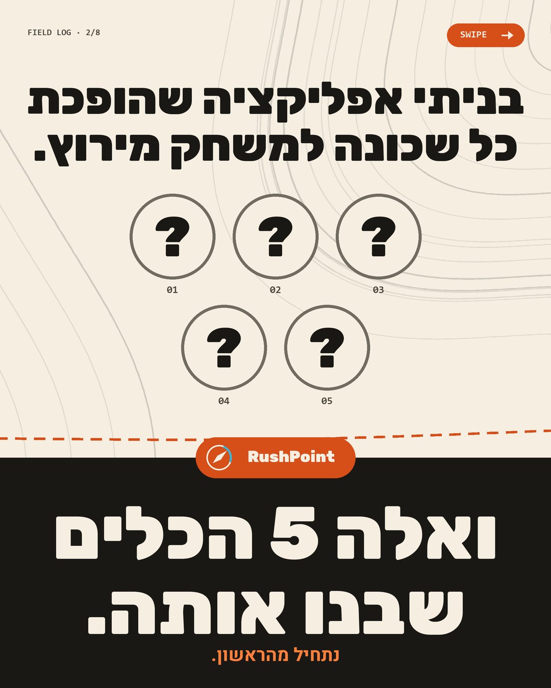 מה בעצם הפלטפורמה הזאת, ולמה היו לי חמישה תחומים לא ידועים